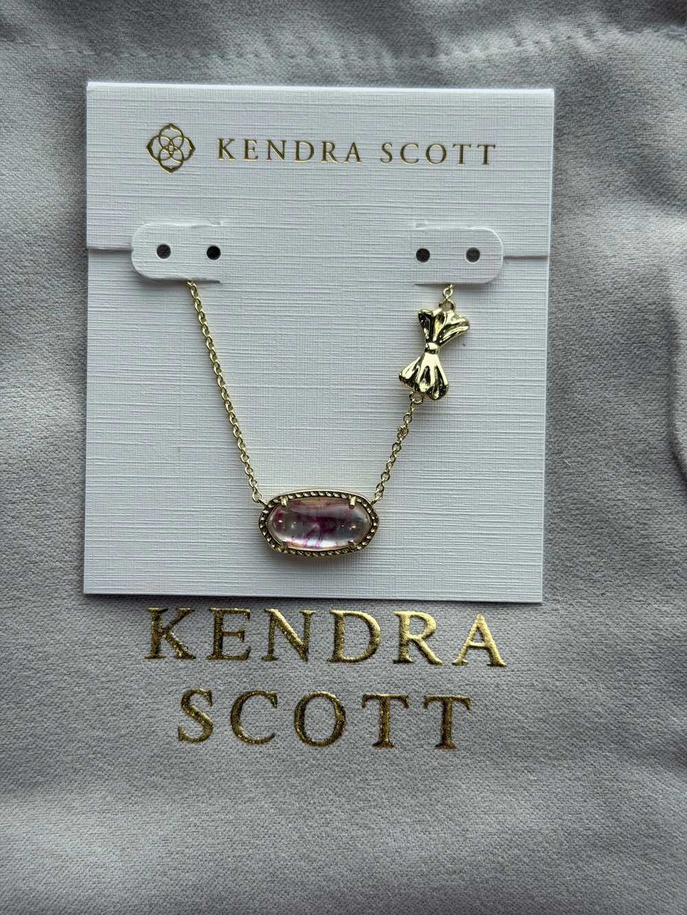 Kendra Scott White Pendant Necklace